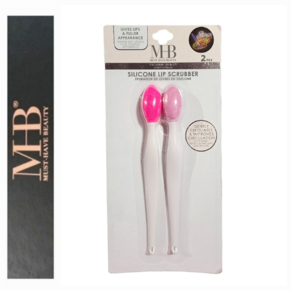 MHB Silicone Lip Scrubber Set of 2, lip masks & treatment applicators.